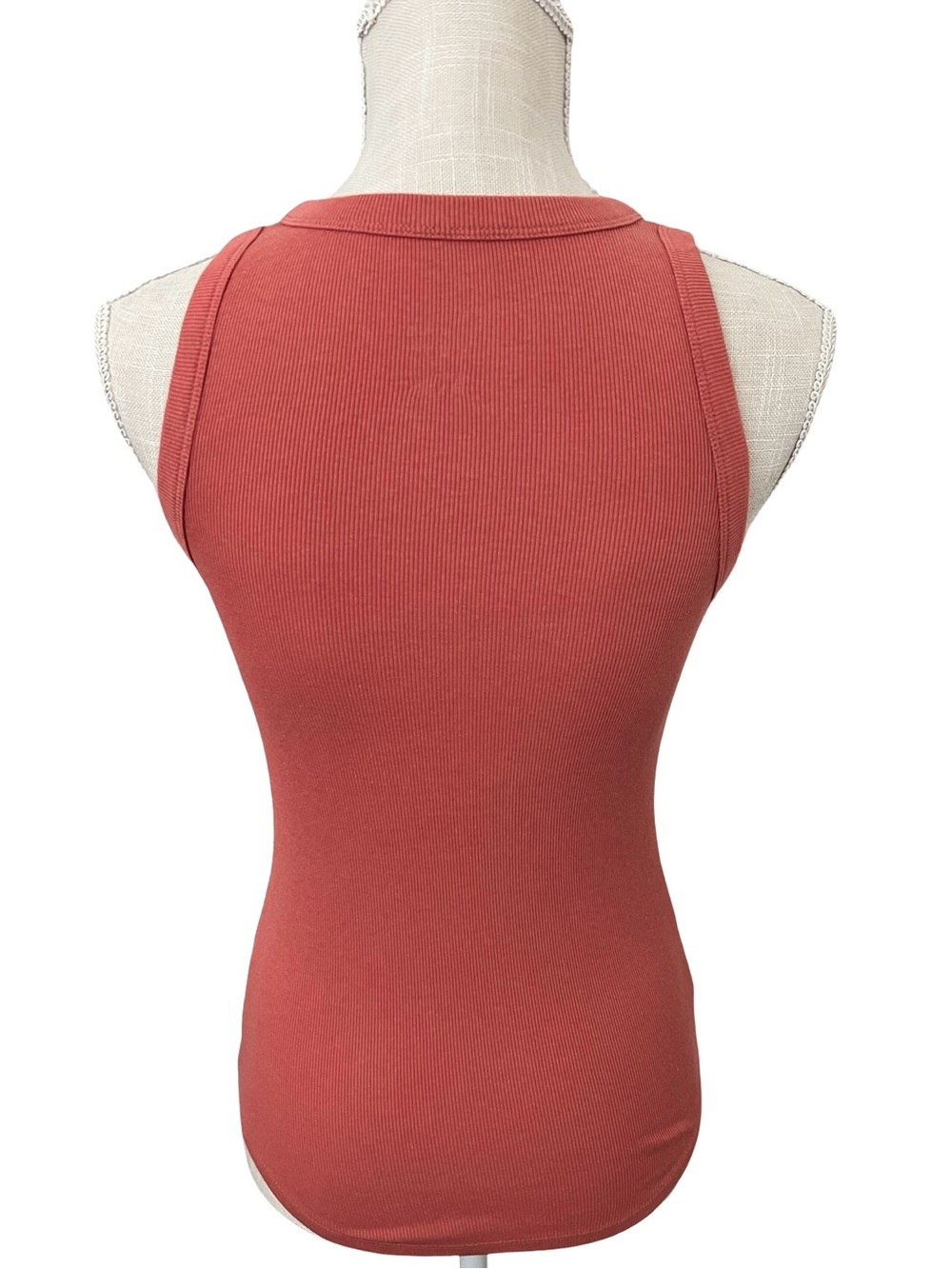 Women's Ribbed Racerback Tank Top - Picture 5 of 7